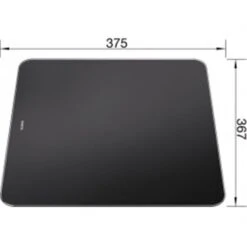 Blanco Planche à Découper 224629 Zenar Noir 367x375x17,5 Mm