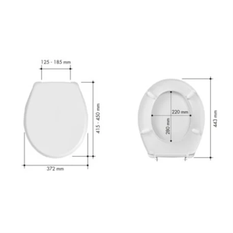Abattant WC Thermodur Charnières Plastique Ancoflash 4 Abattant WC Thermodur Charnières Plastique Ancoflash – Image 2
