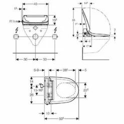 Geberit Abattant WC AquaClean 4000 Blanc Alpin Frein De Chute 12 Geberit Abattant WC AquaClean 4000 Blanc Alpin Frein De Chute -Aqua Home Magasin abattant aquaclean 4000 146130111 blanc alpin fermeture ralentie 4