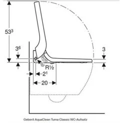 Geberit Abattant WC AquaClean Tuma Comfort Blanc Alpin Frein De Chute 146.270.11.1-DESTOCK -Aqua Home Magasin abattant aquaclean tuma comfort 146270111 blanc alpin fermeture ralentie 2