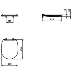 Abattant WC Ultra-fin Sanis Frein De Chute Blanc