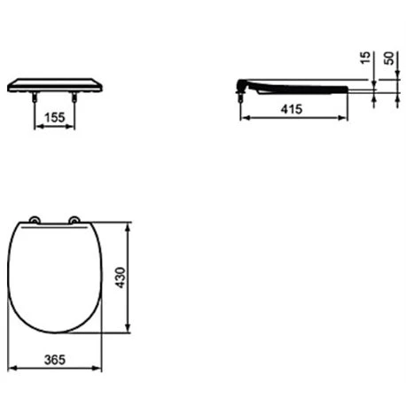 Abattant WC Ultra-fin Sanis Frein De Chute Blanc 3 Abattant WC Ultra-fin Sanis Frein De Chute Blanc
