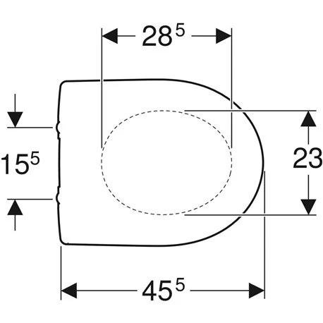 Geberit Abattant WC Renova Blanc Fixation Dessous 5 Geberit Abattant WC Renova Blanc Fixation Dessous – Image 3