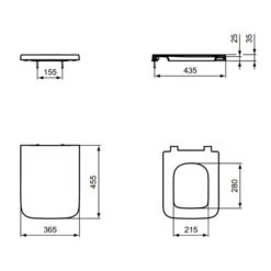 Ideal Standard Abattant WC Blend Cube Frein De Chute Recouvrant Blanc Brillant 15 Ideal Standard Abattant WC Blend Cube Frein De Chute Recouvrant Blanc Brillant -Aqua Home Magasin abattant t392701 blanc brillant frein de chute recouvrant 6