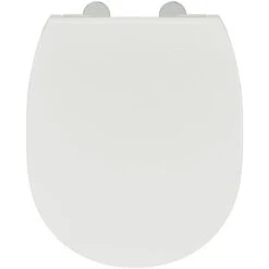 Ideal Standard Abattant WC Ultra-fin Connect Standard Blanc -Aqua Home Magasin abattant ultra fin e772301 charnieres inox 3