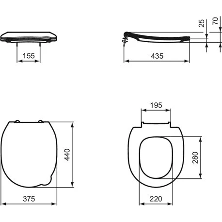 Abattant WC Contour 21 Blanc Ergonomique 6 Abattant WC Contour 21 Blanc Ergonomique – Image 4