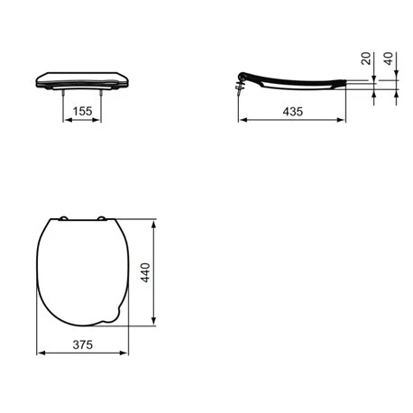 Abattant WC Contour 21 Jaune Ergonomique, Pour Enfant 6 Abattant WC Contour 21 Jaune Ergonomique, Pour Enfant – Image 4