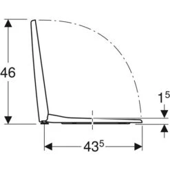 Geberit Abattant WC Dito Blanc -Aqua Home Magasin abattant wc dito blanc 3