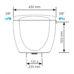 Reservoir WC Bas Attenant Ancoflow -Aqua Home Magasin ancoflow anconetti installation attenante appui dorsal et stabilisateur 1
