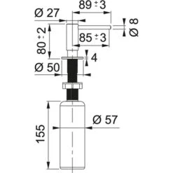 Franke Distributeur De Savon Atlas 886932 Inox -Aqua Home Magasin atlas 886932 inox 2