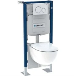 Geberit Bâti-support Duofix WC Suspendu Bâti-support WC Suspendu 112 Cm Avec Plaque De Déclenchement Sigma20 Et WC Renova Compact -Aqua Home Magasin bati support duofix wc suspendu 118312kj1 plaque de declenchement sigma20 et wc suspendu renova compact 2