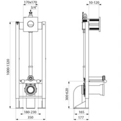 Bâti-support Tempofix 3 564065+763040 Autoportante Plaque Métal Chromé -Aqua Home Magasin bati support tempofix 3 564065763040 autoportante plaque metal chrome 3