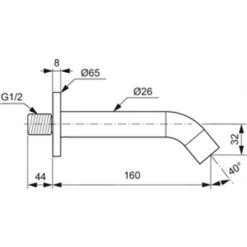 Ideal Standard Bec Mural Joy Chromé -Aqua Home Magasin bec mural joy chrome 3
