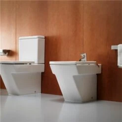 Roca Bidet Sur Pied Hall Blanc, 52,5x40x49 Cm, 1 Trou Percé -Aqua Home Magasin bidet hall a357624000 2