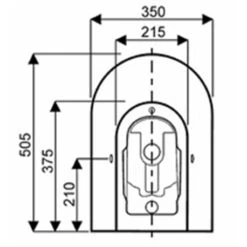 Geberit Bidet Sur Pied Acanto 42,5x35x51 Cm -Aqua Home Magasin bidet sur pied acanto 500603015 3