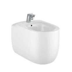 Roca Bidet Sur Pied Beyond Blanc Brillant, 38x58x41 Cm, Sans Perçage Pour Fixer L'abattant