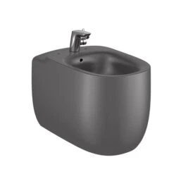 Roca Bidet Sur Pied Beyond Onyx, 38x58x41 Cm, Avec Perçage Pour Fixer L'abattant