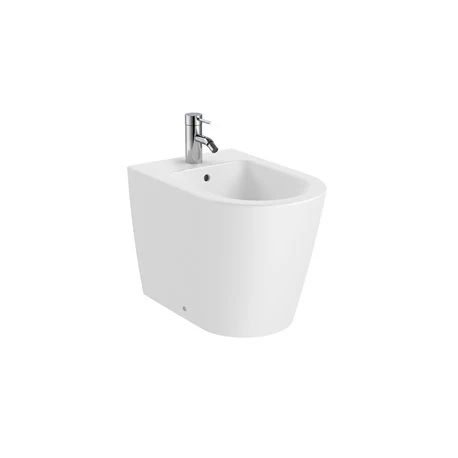 Roca Bidet Sur Pied Inspira Round Blanc Mat, 37x56x40 Cm, 1 Trou Percé, 2 Trous Pré-percés 3 Roca Bidet Sur Pied Inspira Round Blanc Mat, 37x56x40 Cm, 1 Trou Percé, 2 Trous Pré-percés