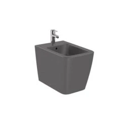Roca Bidet Sur Pied Inspira Square Onyx, 37x56x40 Cm, 1 Trou Percé, 2 Trous Pré-percés