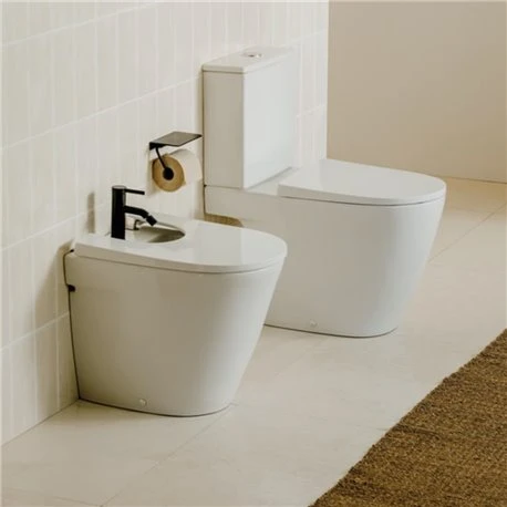 Roca Bidet Sur Pied Ona Blanc Mat 53x36x42 Cm, 1 Trou Percé 5 Roca Bidet Sur Pied Ona Blanc Mat 53x36x42 Cm, 1 Trou Percé – Image 3