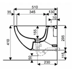 Geberit Bidet Suspendu Acanto Caréné 29x35x51 Cm 9 Geberit Bidet Suspendu Acanto Caréné 29x35x51 Cm -Aqua Home Magasin bidet suspendu acanto 500601015 2