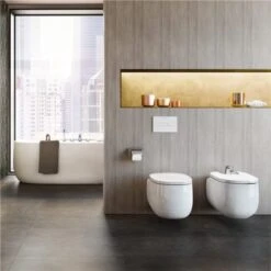 Roca Bidet Suspendu Beyond Café, 38x58x41 Cm, Sans Perçage 8 Roca Bidet Suspendu Beyond Café, 38x58x41 Cm, Sans Perçage -Aqua Home Magasin bidet suspendu beyond a3570b5660 cafe sans percage 2