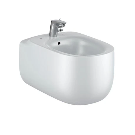 Roca Bidet Suspendu Beyond Perle, 38x58x41 Cm, 1 Trou Percé 3 Roca Bidet Suspendu Beyond Perle, 38x58x41 Cm, 1 Trou Percé