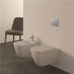 Ideal Standard Bidet Suspendu I.Life B 54x35,5 Cm Blanc -Aqua Home Magasin bidet suspendu ilife b 54x355 cm blanc 2
