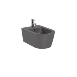 Roca Bidet Suspendu Inspira Round Onyx, 37x56x40 Cm, 1 Trou Percé, 2 Trous Préperçés