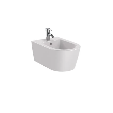 Roca Bidet Suspendu Inspira Round Perle, 37x56x40 Cm, 1 Trou Percé, 2 Trous Préperçés 3 Roca Bidet Suspendu Inspira Round Perle, 37x56x40 Cm, 1 Trou Percé, 2 Trous Préperçés