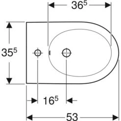 Geberit Bidet Suspendu ICon Caréné 35,5x30x53 Cm 8 Geberit Bidet Suspendu ICon Caréné 35,5x30x53 Cm -Aqua Home Magasin bidet suspendu lovely 00273600000 cuvette 540x410x355 mm 2