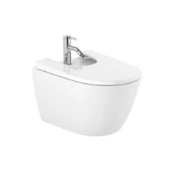 Roca Bidet Suspendu Ona Blanc Brillant, 36x53x29 Cm, 1 Trou Percé