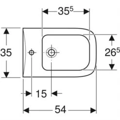 Geberit Bidet Suspendu Renova Plan Dégagement Au Sol 7 Cm 34x35x54 Cm 11 Geberit Bidet Suspendu Renova Plan Dégagement Au Sol 7 Cm 34x35x54 Cm -Aqua Home Magasin bidet suspendu prima style 00295300000 cuvette 596x410x355 mm 4