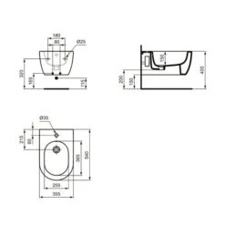 Ideal Standard Bidet Suspendu Blend Curve 54x35,5 Cm Blanc 13 Ideal Standard Bidet Suspendu Blend Curve 54x35,5 Cm Blanc -Aqua Home Magasin bidet suspendu t375001 blend curve 54x355 cm 5