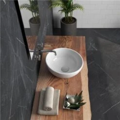 Roca Vasque Bol Ø42 Cm Blanc Brillant -Aqua Home Magasin bol vasque a poser a327876000 o420 sans trop plein 3