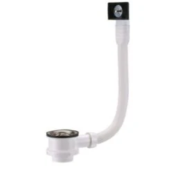 Bonde Et Vidage évier Inox 50 Mm 0224415 Avec Trop-plein, Panier Manuel, 1 Cuve