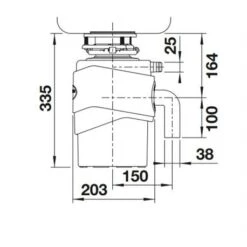 Blanco Broyeur Evier 526647 FWD Medium -Aqua Home Magasin broyeur evier 526647 fwd max 2