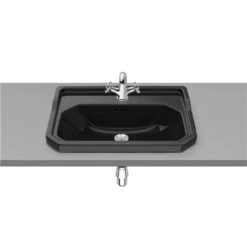 Roca Vasque Carmen 60x45 Cm Noir Brillant 1 Trou