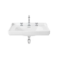 Roca Lavabo Carmen 800x500x225 Mm 3 Trous Perçés Blanc Brillant