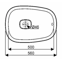 Geberit Vasque Citterio 56 Cm Avec Trop Plein 13 Geberit Vasque Citterio 56 Cm Avec Trop Plein -Aqua Home Magasin citterio avec trop plein 123655000 sans plage de robinetterie capot pour bonde assortie 3
