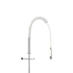 Combiné De Prélavage Douchette à Diffuseur Antitartre Avec Colonne Courte Sans Bec 433420