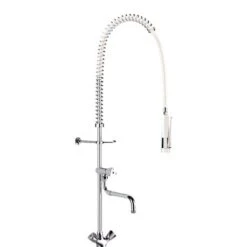 Combiné De Prélavage Monotrou Avec Mélangeur Douchette Antitartre à Picots Avec Robinet De Puisage G6932