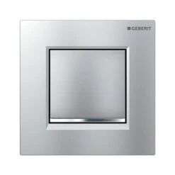 Aqua Home Magasin 7 Geberit Commande Urinoir Chromé Mat Laqué Bandes Chromé Brillant