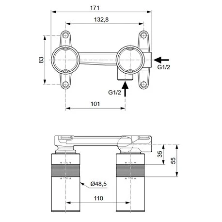 Ideal Standard Corps à Encastrer Pour Mitigeur De Lavabo Mural 4 Ideal Standard Corps à Encastrer Pour Mitigeur De Lavabo Mural – Image 2