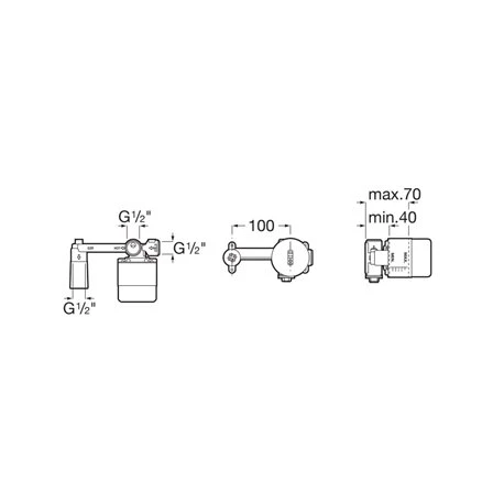 Roca Corps D'encastrement Universal Noir Mat 4 Roca Corps D'encastrement Universal Noir Mat – Image 2