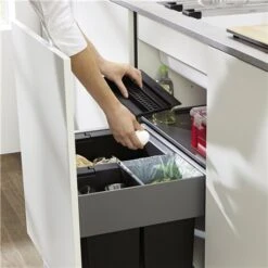 Blanco Poubelle Sous évier Couvercle Aktivbio Pour Bac De 8 Litres -Aqua Home Magasin couvercle aktivbio 8 l 524220 noir 4