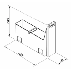 Franke Poubelle Sous évier Cube 10, 1 Bac 4,5 Litres 015573 7 Franke Poubelle Sous évier Cube 10, 1 Bac 4,5 Litres 015573 -Aqua Home Magasin cube 10 15573 poubelle 1 bac 1