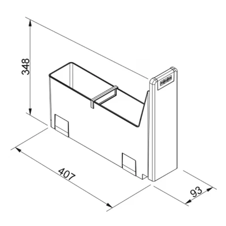 Franke Poubelle Sous évier Cube 10, 1 Bac 4,5 Litres 015573 5 Franke Poubelle Sous évier Cube 10, 1 Bac 4,5 Litres 015573 – Image 3