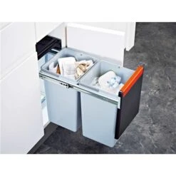 Franke Poubelle Sous évier Cube 30, 2 Bacs 15 + 15 Litres 015672 -Aqua Home Magasin cube 30 015672 poubelle 15 15 litres 2