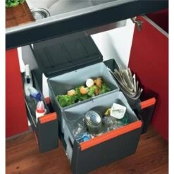 Franke Poubelle Sous évier Cube 40, 2 Bacs 14 + 14 Litres 015627 7 Franke Poubelle Sous évier Cube 40, 2 Bacs 14 + 14 Litres 015627 -Aqua Home Magasin cube 40 015627 poubelle 2 bacs 1